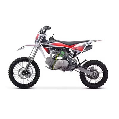 Motocyclette tout-terrain à essence de 125 cc avec un moteur à 4 temps et une grande cylindrée