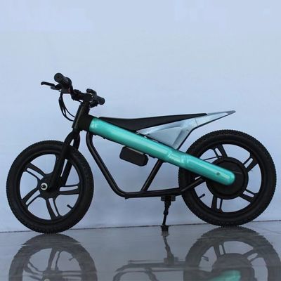 Vélo électrique pour enfants de 16 pouces avec cadre en acier et matériau de jante en titane