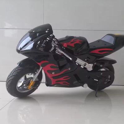 Moteur Aotong 49CC 2 temps Moto Kids Couleurs de vélo de poche personnalisé Disque de frein supporté