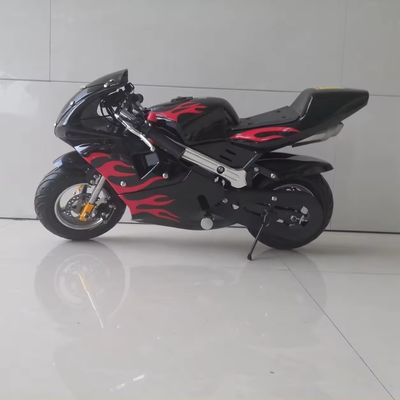 Moteur Aotong 49CC 2 temps Moto Kids Couleurs de vélo de poche personnalisé Disque de frein supporté