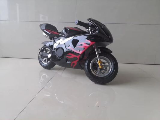 Moteur Aotong 49CC 2 temps Moto Kids Couleurs de vélo de poche personnalisé Disque de frein supporté
