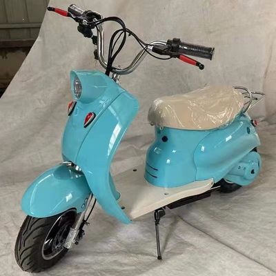 Scooter électrique à haute puissance de 350W moteur 36v12ah pour enfants Mini 3 roues Vespa rose
