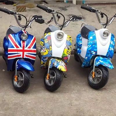 Scooter électrique à haute puissance de 350W moteur 36v12ah pour enfants Mini 3 roues Vespa rose