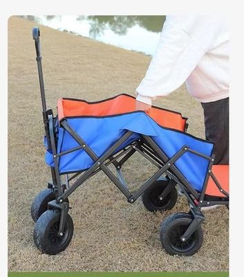 Chariot utilitaire extérieur pliable et pliable pour le camping et le pique-nique 100*58*54CM