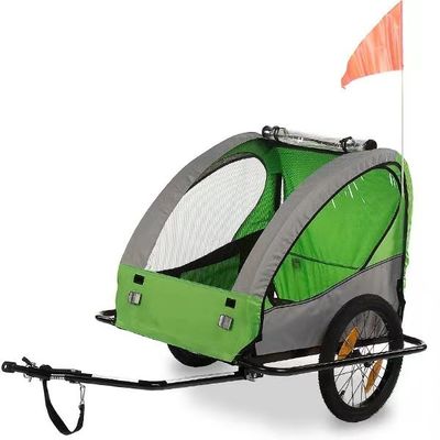 40KGS Charge utile maximale Dog Buggy Jogger Bicicle Trailer Rame en acier pliable et pratique