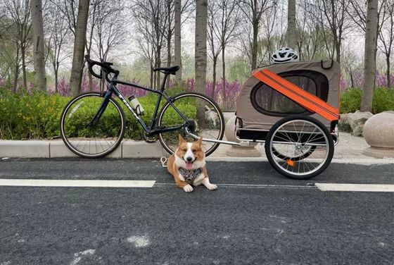 Trailers pour animaux de compagnie, trailers de camping en plein air avec pneus avant de 14&quot;