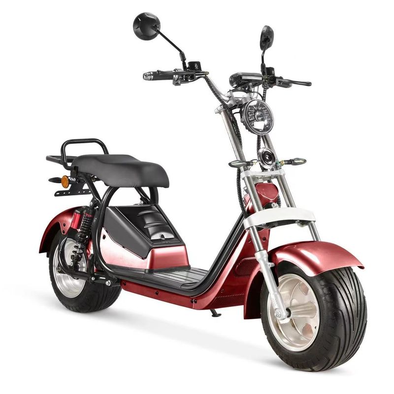 Couleurs personnalisées supportées 1500W Moteur de puissance pneu gras scooter électrique pour Citycoco