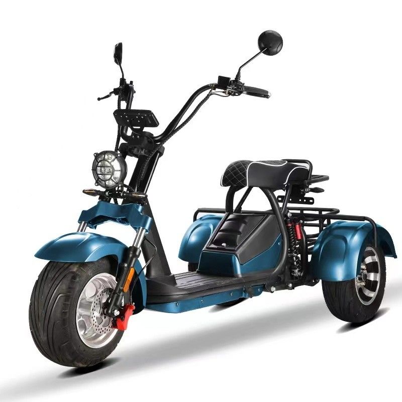Unisexe 2000W puissant 3 roues pneu gras suspension scooter électrique 5-6H temps de charge