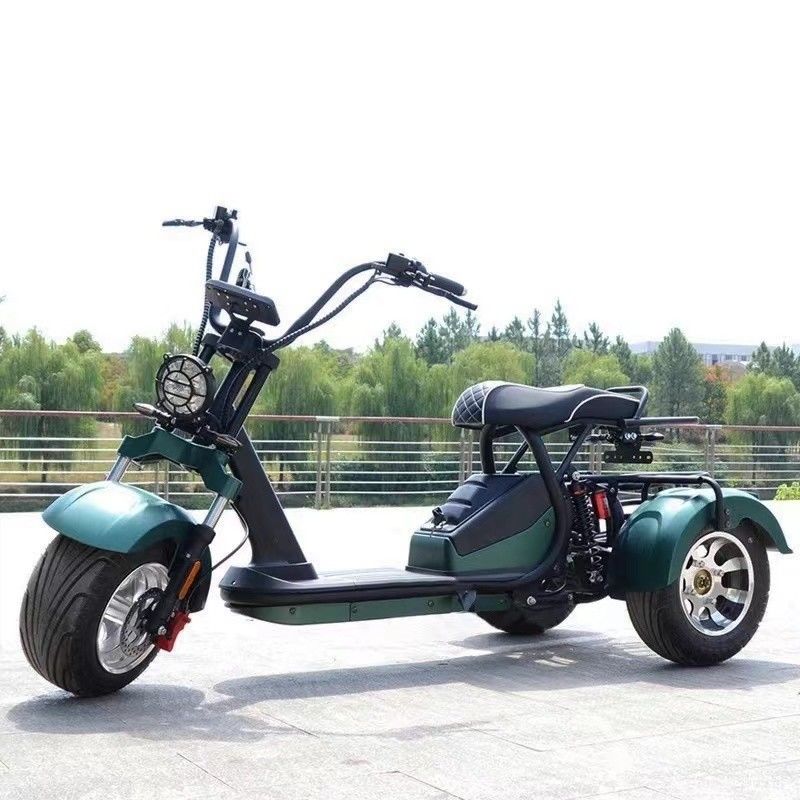 Unisexe 2000w Citycoco scooter électrique avec 3 roues et une autonomie de 60 à 80 km par charge