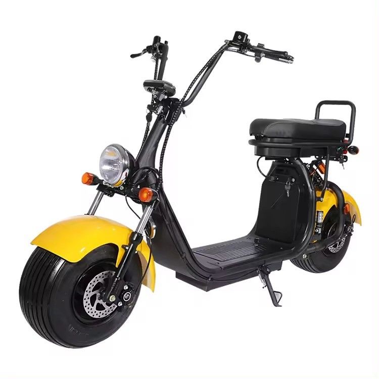 Pneus électriques Citycoco scooter 1500w Chopper de moto avec vitesse maximale 41-50km/h