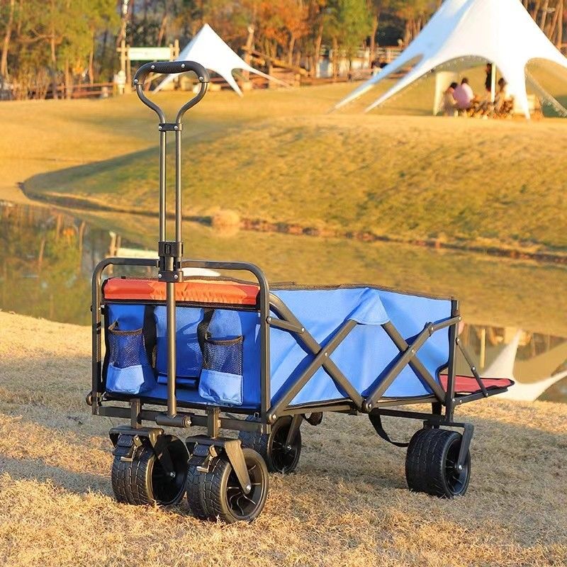 17 cm de diamètre pneu de camping extérieur pliable petite charrette pour un support personnalisé
