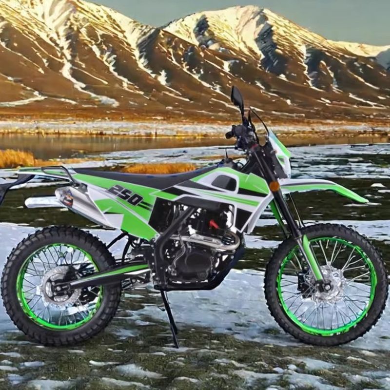 250cc moteur personnalisé couleurs soutenues Off-Road Benzine Dirt Bike pour adultes