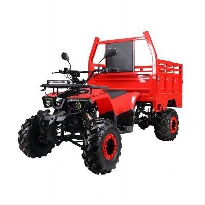 ATV agricole Aotong 125cc/150cc avec remorque et boîte de chargement 2WD 4WD hors route ATV Voltage 12V