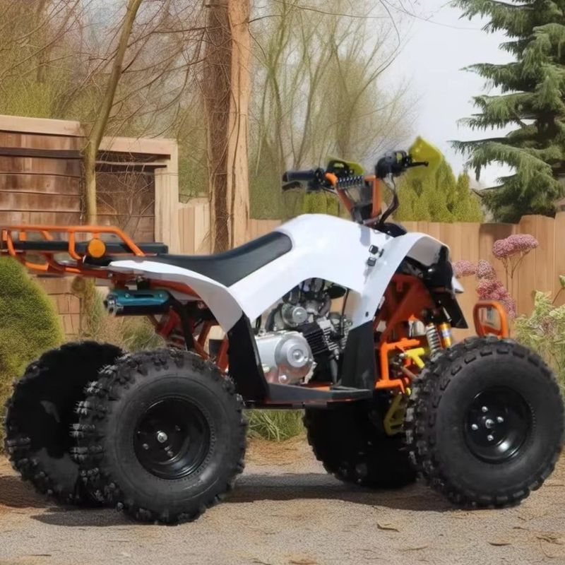 110cc-125cc VTT automatique pour adultes CE approuvé 8 pouces pneu essence Quadbike Grandes roues